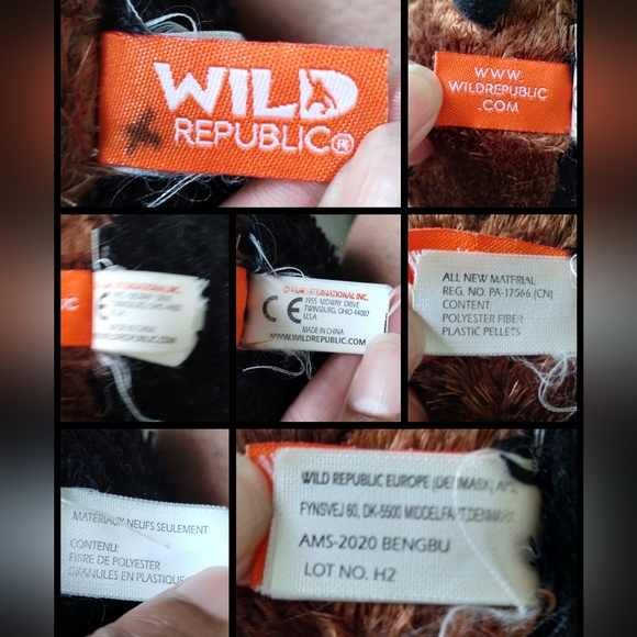 Wild Republic Tarantula Spider Plush 14" Stuffed Animal Orange Black Brown 2017 - Picture 9 of 9